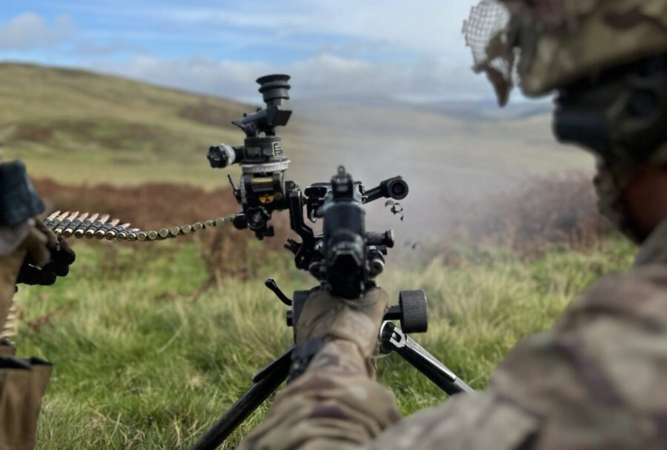 Machine Gun 2nd Battalion, Royal Anglian Regiment