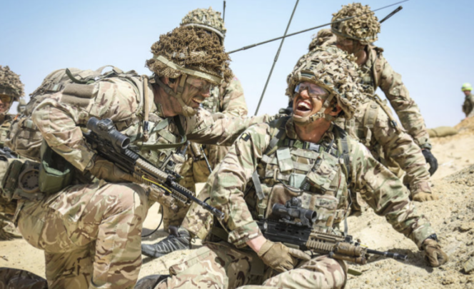 British Army Royal Anglian Regiment soldiers