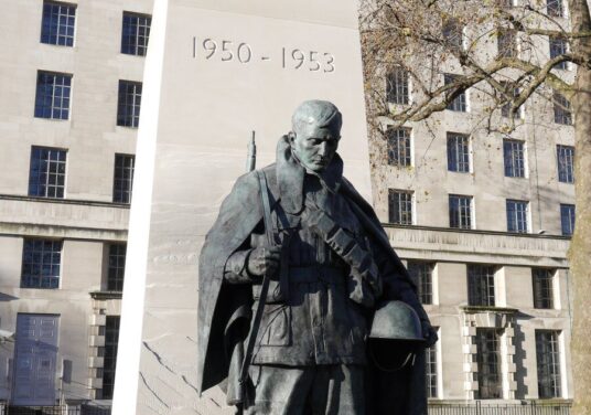 Korean-War statue London