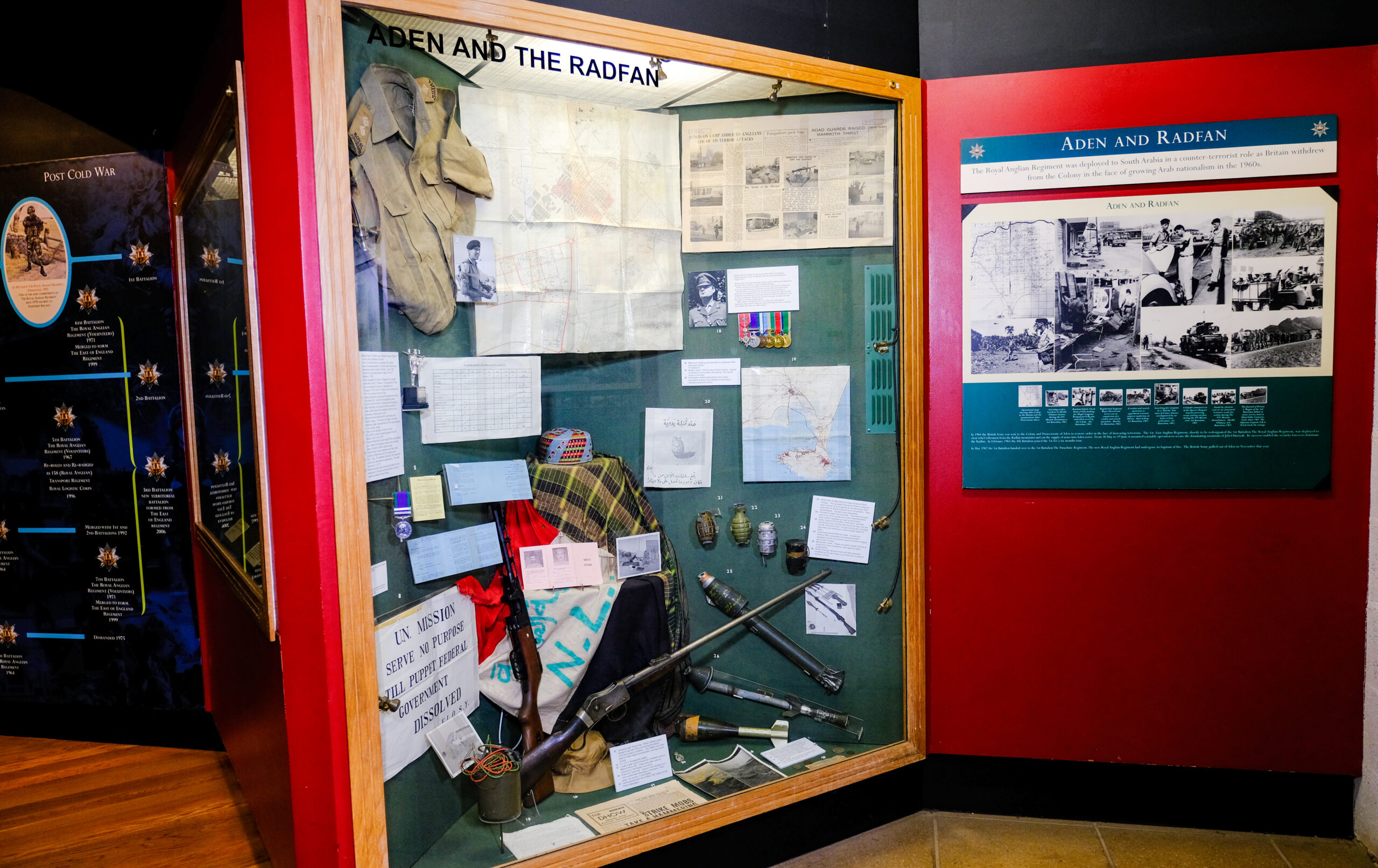 Royal Anglian Regiment Museum display