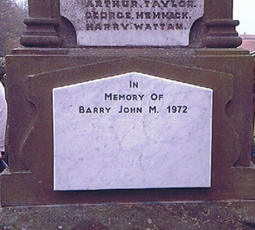 Corpora; John Michael Barry Royal Anglian Regiment Corpora; John Michael Barry Royal Anglian Regiment