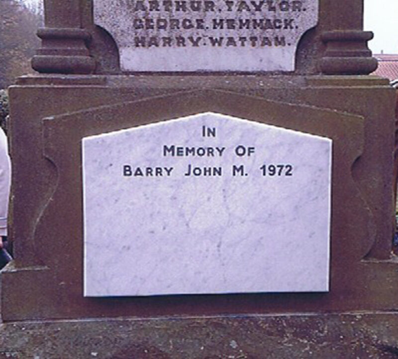 Corpora; John Michael Barry Royal Anglian Regiment