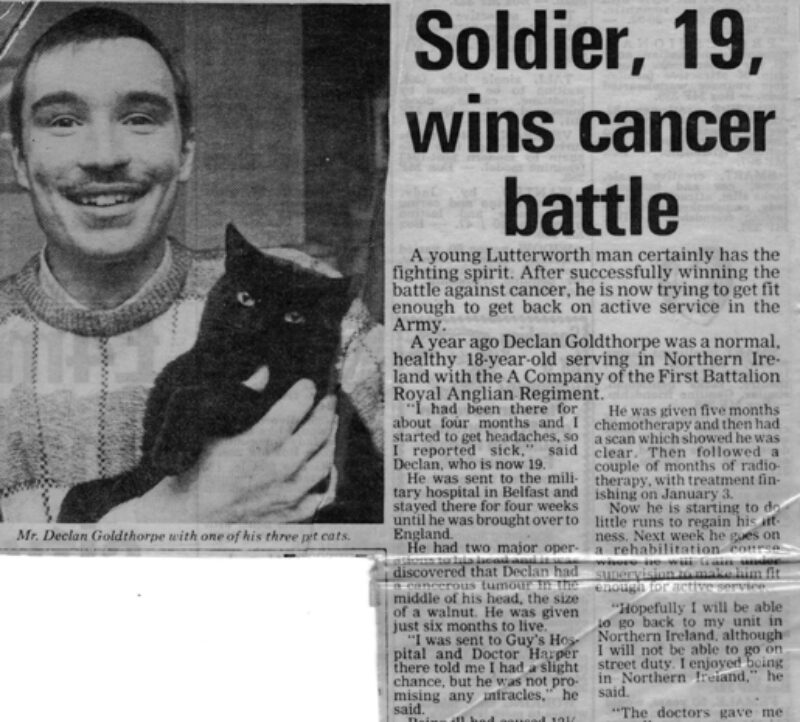 Private Declan John Goldthorpe Royal Anglian Regiment Private Declan John Goldthorpe Royal Anglian Regiment