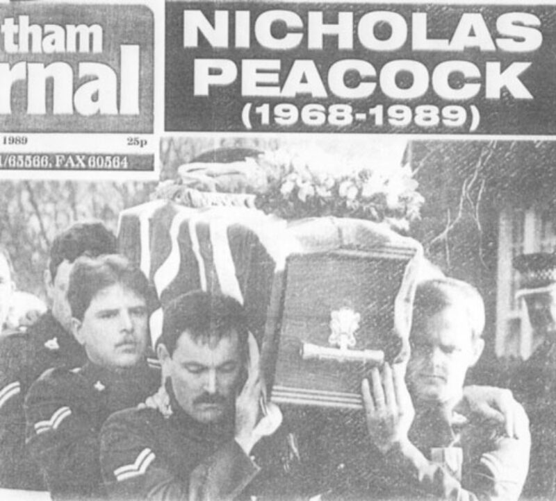 Private Nicholas David Peacock Royal Anglian Regiment Private Nicholas David Peacock Royal Anglian Regiment