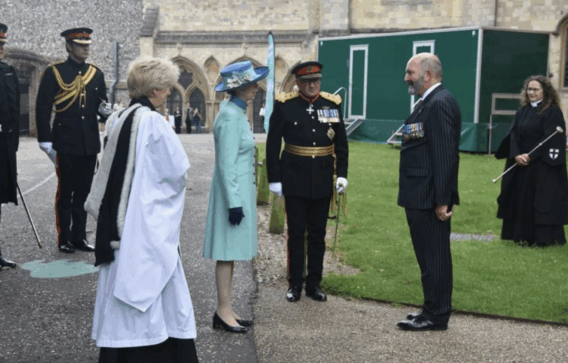 The Le Paradis Memorial is Dedicated in the Presence of HRH The Princess Royal