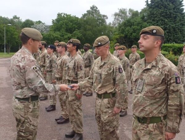 B Company Royal Anglian Regiment- UN Medals for Operation NEWCOMBE.