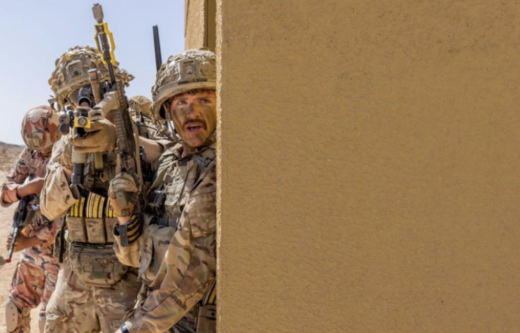 2nd Battalion Royal Anglian Regiment honing their desert war-fighting skills in Oman