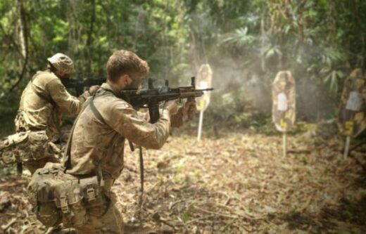 1st Battalion Royal Anglian Regiment patrol deep into the jungles of Belize