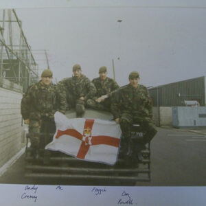 Soldiers from A Company, 2nd Battalion, Royal Anglian Regiment, Northern Ireland, 1989.