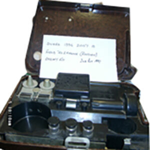 A small Bakelite cased Russian field telephone that was used by the Iraqi armed forces during the Iraq War.