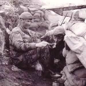 Royal Anglian soldiers at Creevekeeran, Northern Ireland 1986.