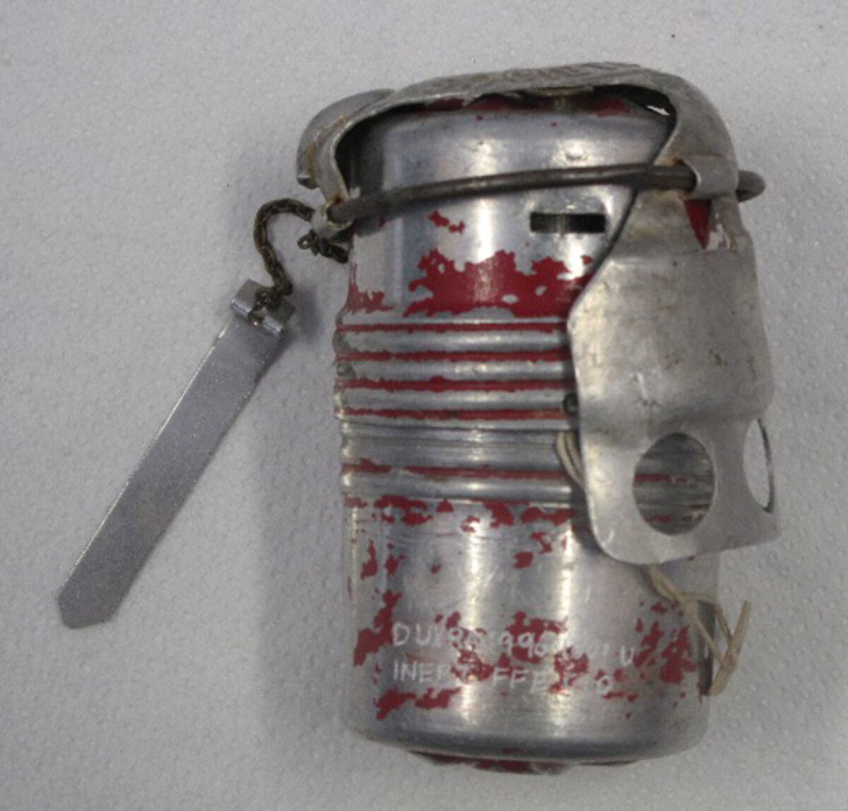Italian jumping jack mine, used against British troops during Aden campaign. Italian jumping jack mine, used against British troops during Aden campaign.
