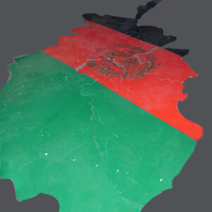 Original wooden cut out map of Afghanistan and its Provinces