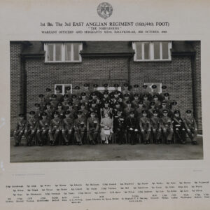 1st Battalion, Royal Anglian Regiment Warrant officers and Sergeants Mess Ballykinlar 30 October 1963