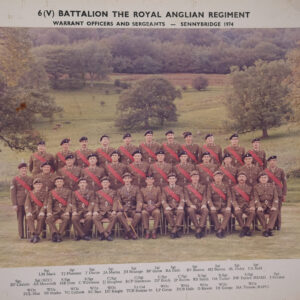 6th (Volunteer) Battalion Royal Anglian Regiment Warrant Officer and Sergeants Mess Sennybridge 1974