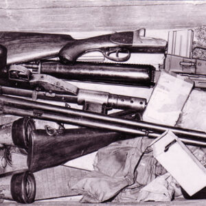 Equipment found in Rovmania Street by A Company 1st Battalion, Royal Anglian Regiment in 1972