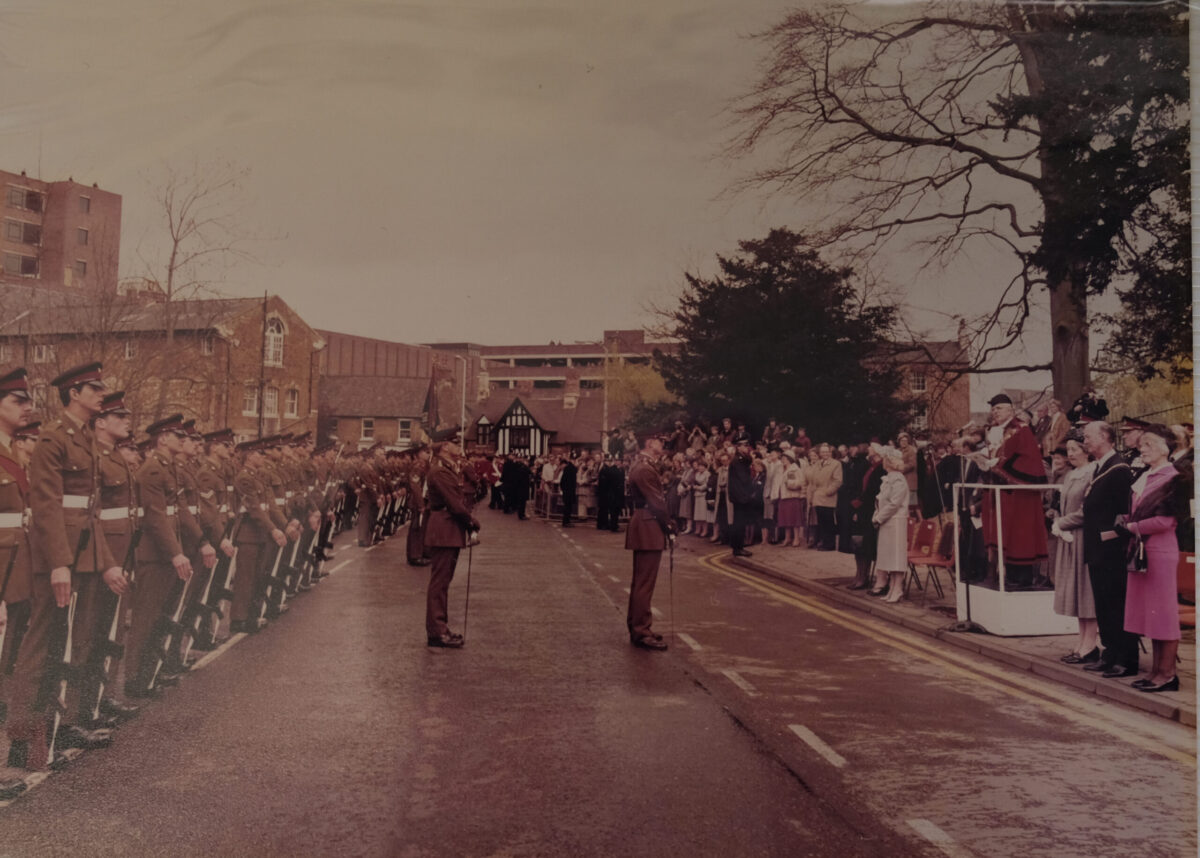 Royal Anglian Regiment Freedom of the Borough of Wellingborough 27 April 1985 Royal Anglian Regiment Freedom of the Borough of Wellingborough 27 April 1985