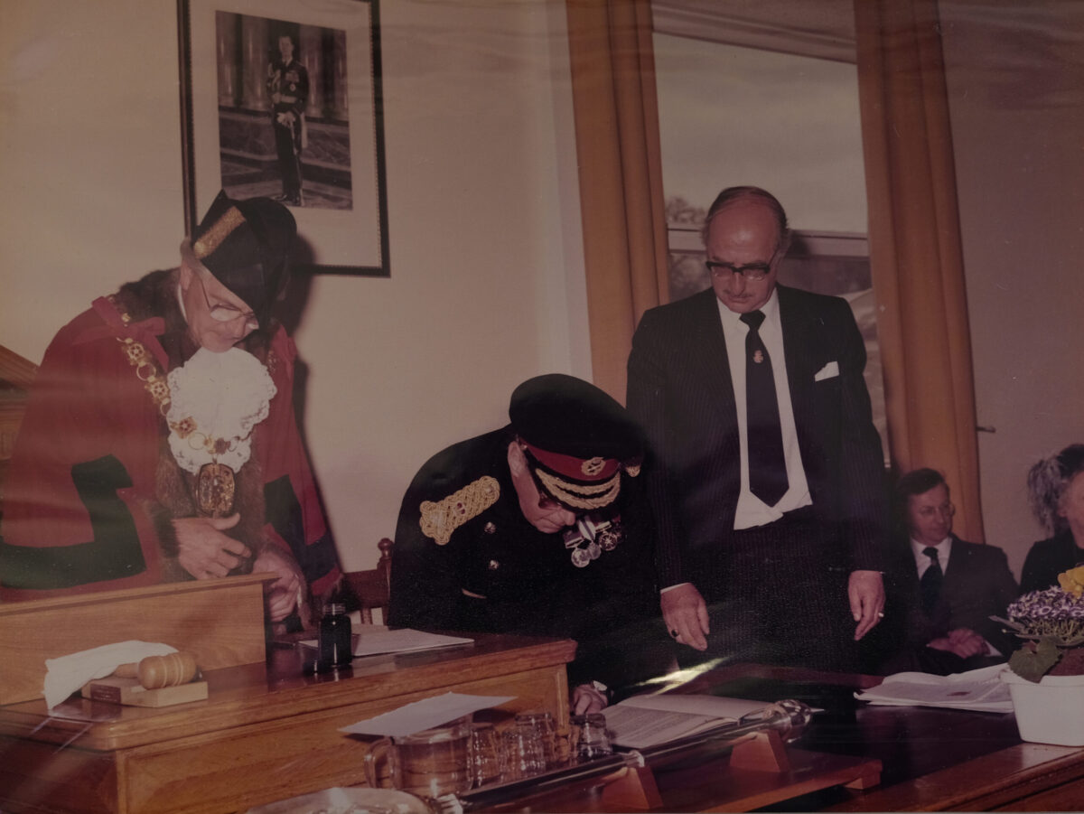 Freedom of the Borough of Wellingborough 27 April 1985