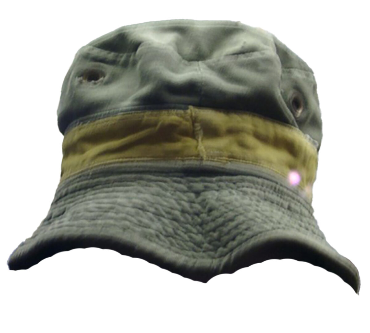 Jungle hat green or olive drab bush hat, worn by member of 1/3 East Anglian Regiment