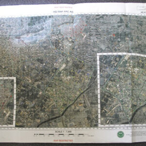 Map of Kabul Afghanistan produced from an aerial photograph