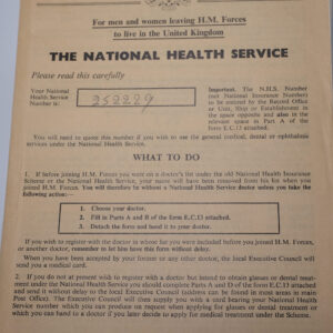 National Health Record Lance Corporal Thomas James Rowland