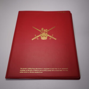 Red book Lance Corporal Thomas James Rowland Royal Anglian Regiment