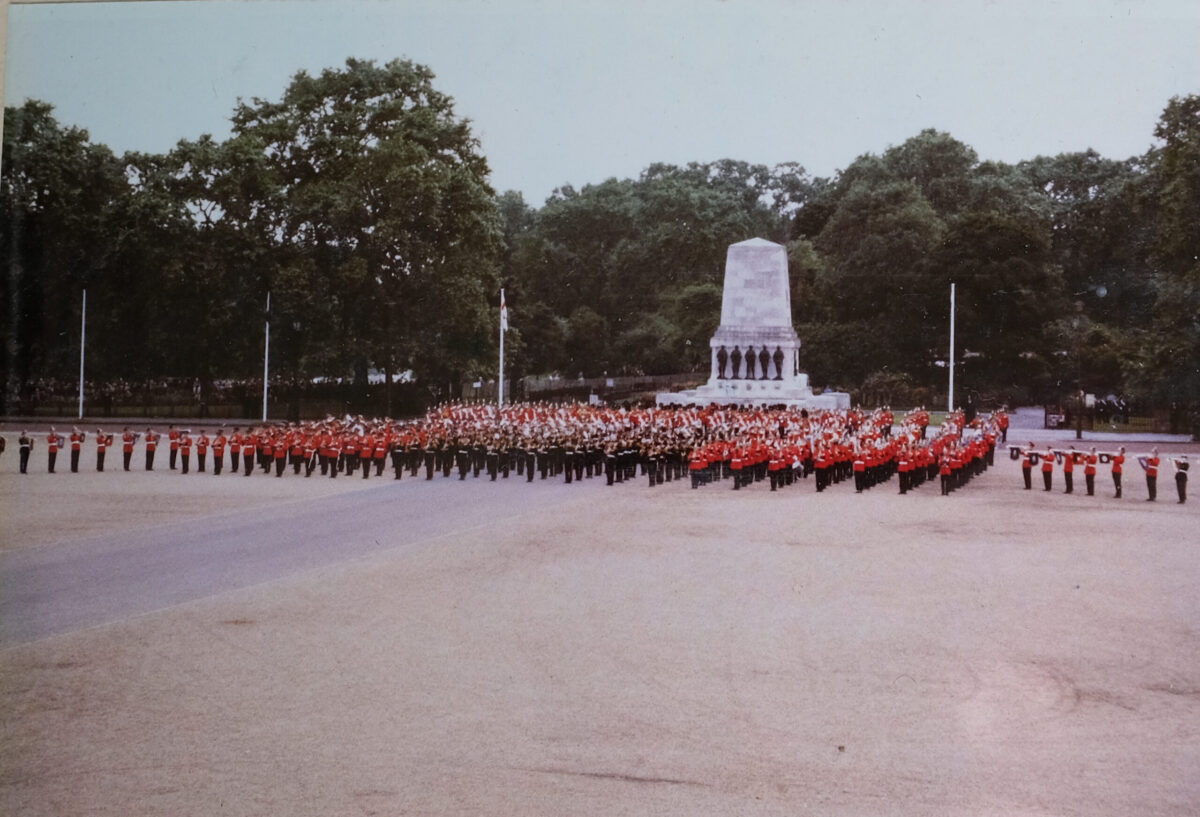 Royal Anglain Regiment Horse Guards Parade 1981 Royal Anglain Regiment Horse Guards Parade 1981