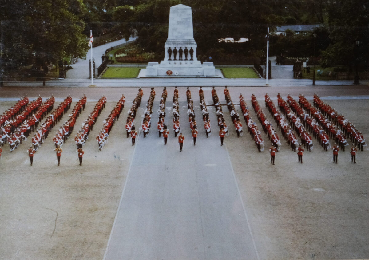Royal Anglain Regiment Horse Guards Parade 1981 Royal Anglain Regiment Horse Guards Parade 1981