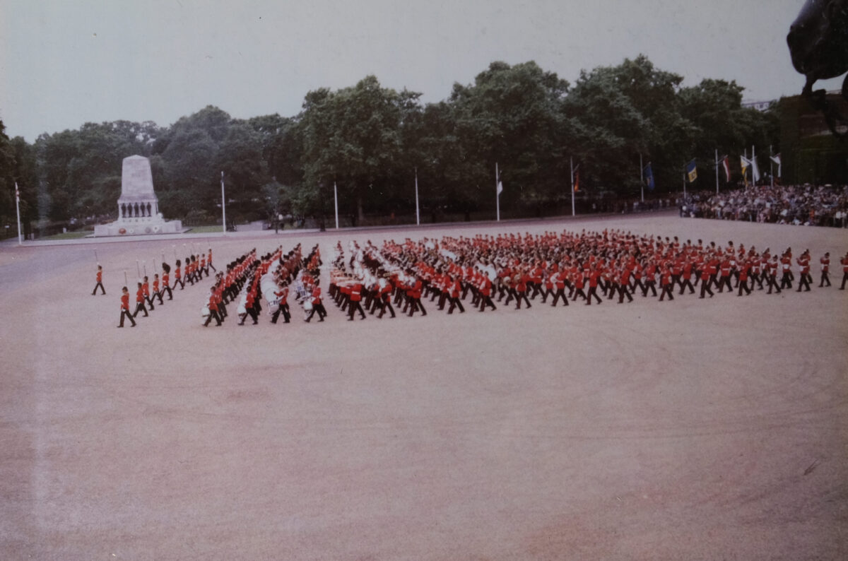 Royal Anglain Regiment Horse Guards Parade 1981 Royal Anglain Regiment Horse Guards Parade 1981
