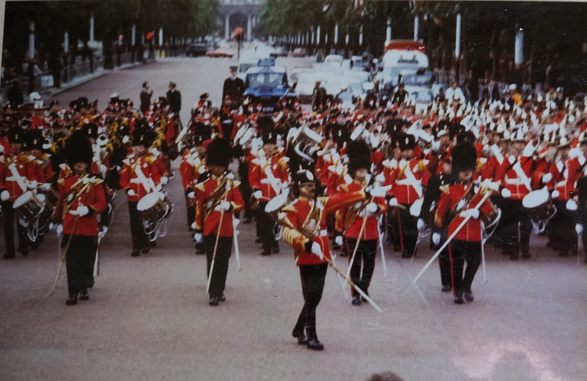 Royal Anglain Regiment Horse Guards Parade 1981 Royal Anglain Regiment Horse Guards Parade 1981