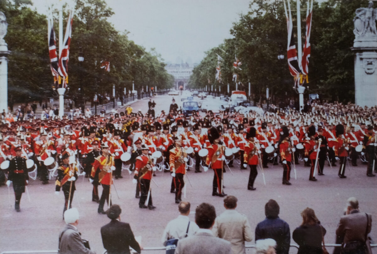 Royal Anglain Regiment Horse Guards Parade 1981 Royal Anglain Regiment Horse Guards Parade 1981