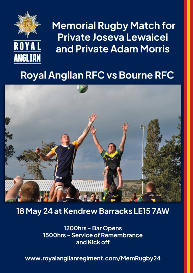 Royal Anglian Regiment Rugby