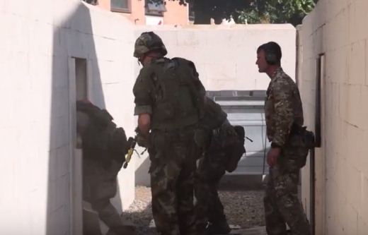 Ukraine soldier training in the UK