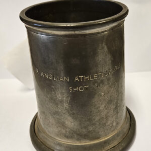 Pewter Mug Royal Anglian Regiment Athletics Competition Shot Put trophy 1969
