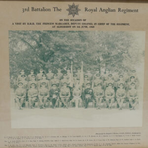 3rd Battalion Royal Anglian Regiment A visit by HRH The Princess Margaret Deputy Colonel in Chief Aldershot 5 June 1969 3rd Battalion Royal Anglian Regiment A visit by HRH The Princess Margaret Deputy Colonel in Chief Aldershot 5 June 1969