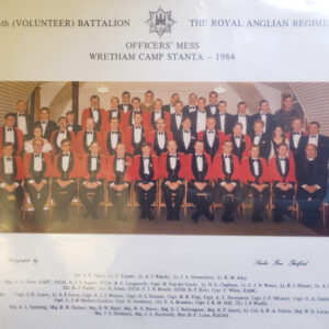 6th Volunteer Battalion The Royal Anglian Regiment Officers' Mess Wrteham Camp Stanta 1984