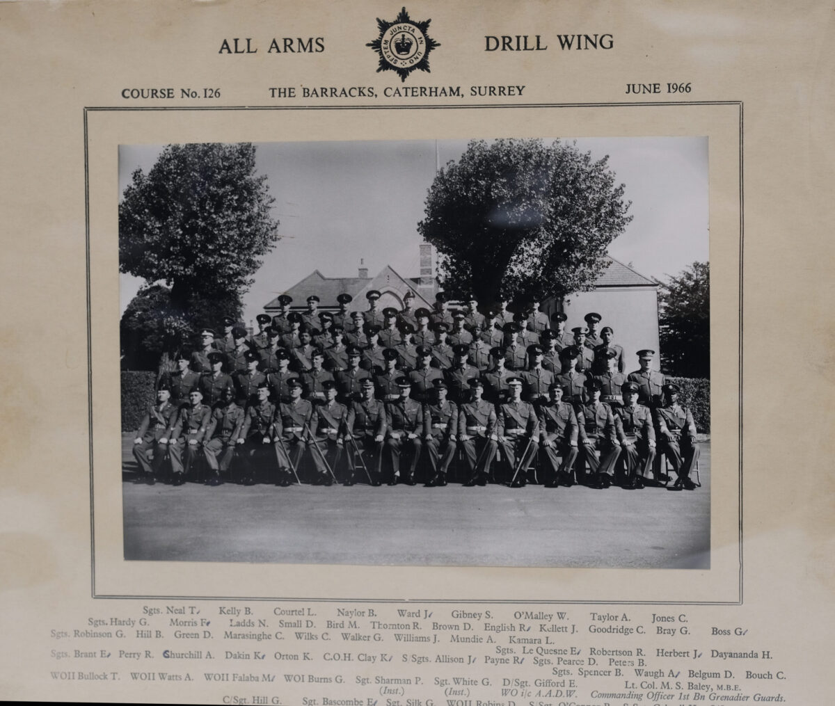 All Arms Drill Wing Course No.126 June 1966 All Arms Drill Wing Course No.126 June 1966