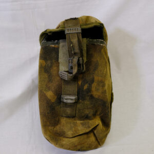 British Army issued webbing water bottle pouch used on Operations by a soldier from the Royal Anglian Regiment