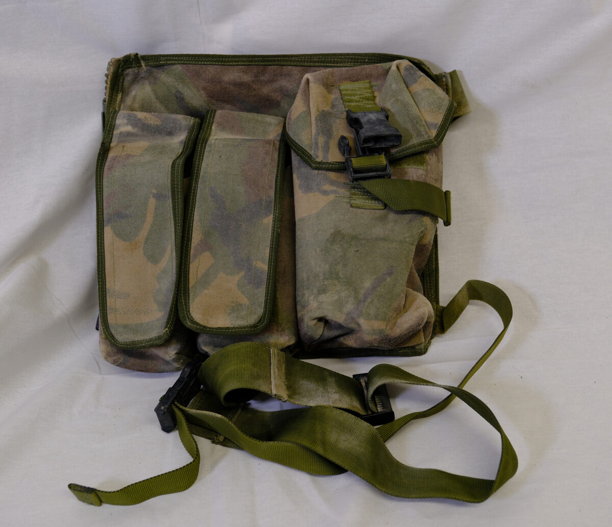 British Army Webbing Water Utility Pouches used on Operations by a soldier from the Royal Anglian Regiment British Army Webbing Water Utility Pouches used on Operations by a soldier from the Royal Anglian Regiment