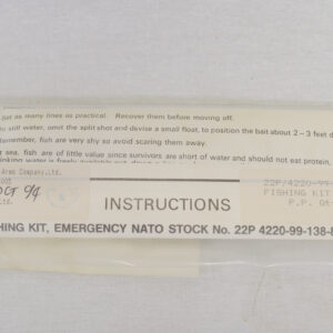 British Army issued fishing kit.