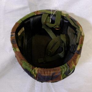 British Army issued helmet issued in 1999 with cover