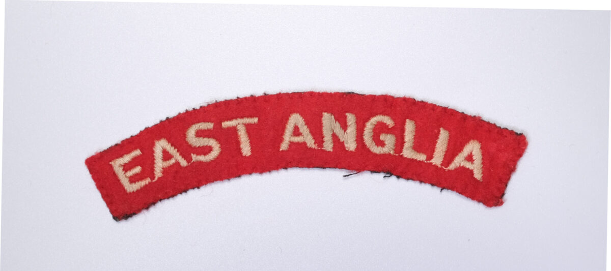 East Anglian Regiment cloth Shoulder title
