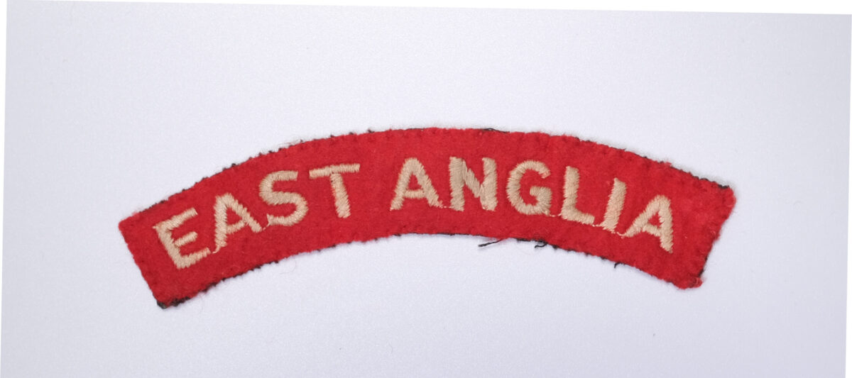 East Anglian Regiment cloth Shoulder title East Anglian Regiment cloth Shoulder title