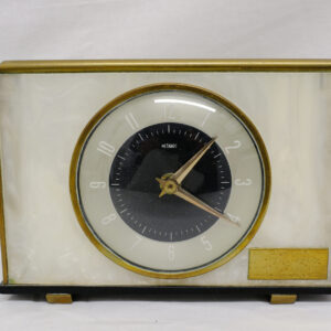 Presentation clock to Colour Sergeant Cault from the Warrant Officers' and Sergeants' Mess 1st Battalion Royal Anglian Regiment 1970. Made by Metamec. Presentation clock to Colour Sergeant Cault from the Warrant Officers' and Sergeants' Mess 1st Battalion Royal Anglian Regiment 1970. Made by Metamec.