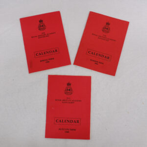 Royal Military Academy Sandhurst staff term calendars from training staff  - Royal Anglian Regiment