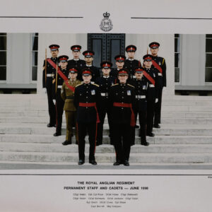 Royal Anglian Regiment Permanent Staff and Cadets RMAS June 1990