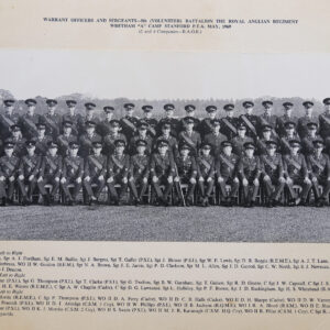 WOs and Sergeants Mess 5th (V) Battalion The Royal Anglian Regiment Wretham A Camp Stanford PTA May 1969 WOs and Sergeants Mess 5th (V) Battalion The Royal Anglian Regiment Wretham A Camp Stanford PTA May 1969