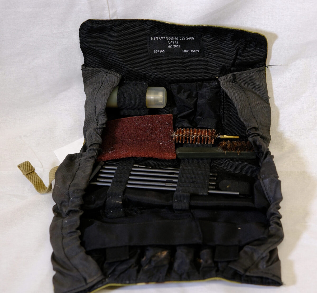 British Army issued weapon cleaning kit from 2012 British Army issued weapon cleaning kit from 2012