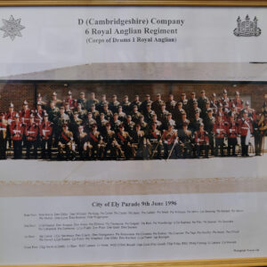 D (Cambridgeshire) Company 6 Royal Anglian Regiment and Corps of Drums June 1996.