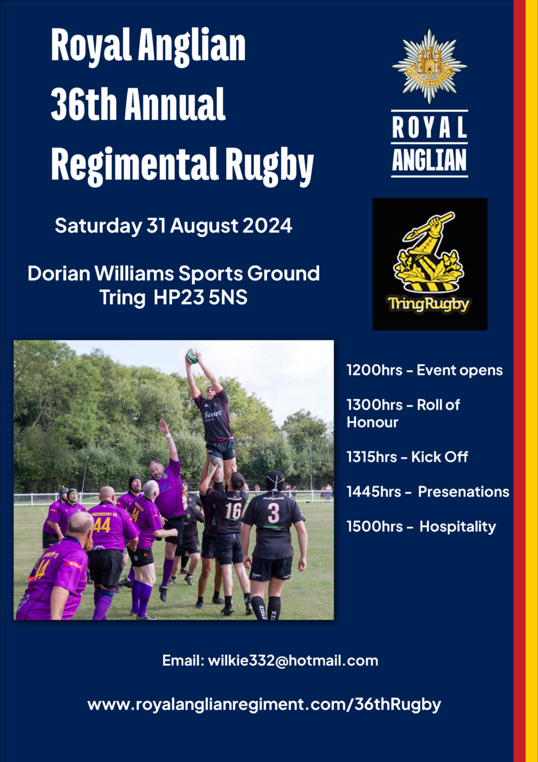 36th Annual Rugby Math Royal Anglian Regiment 36th Annual Rugby Math Royal Anglian Regiment